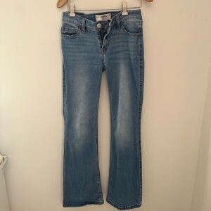 Hollister Light Blue Flare Jeans 0 Short